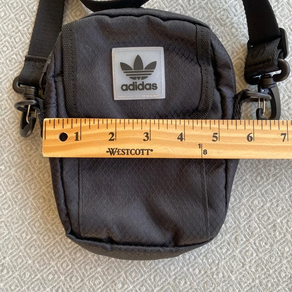 Adidas Crossbody Bag Women Small Black Originals Festival Bag Ripstop Logo Strap
